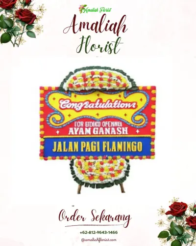 Bunga Papan Congratulation di Kasemen